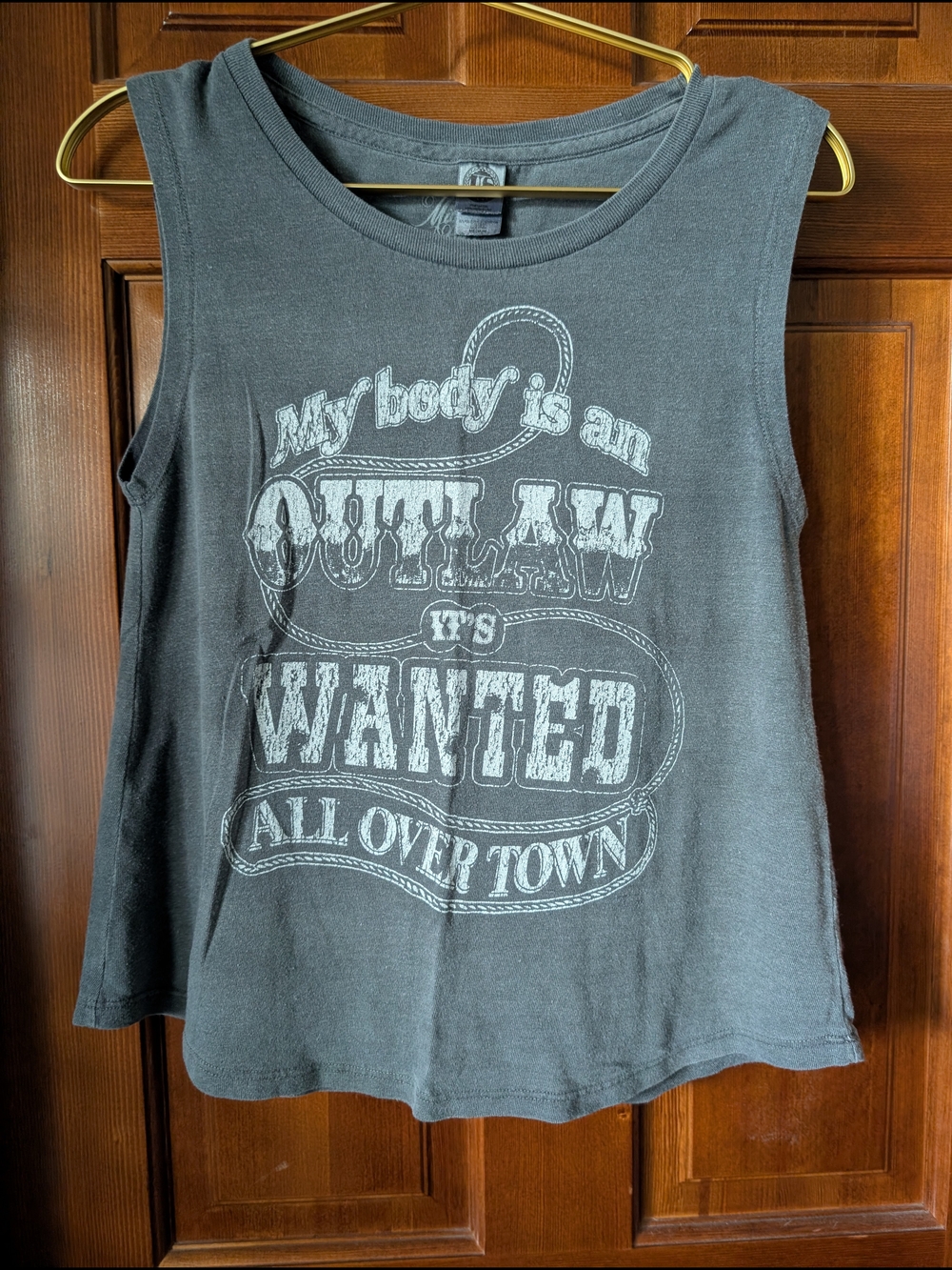 Midnight Rider Graphic Muscle Tank Top